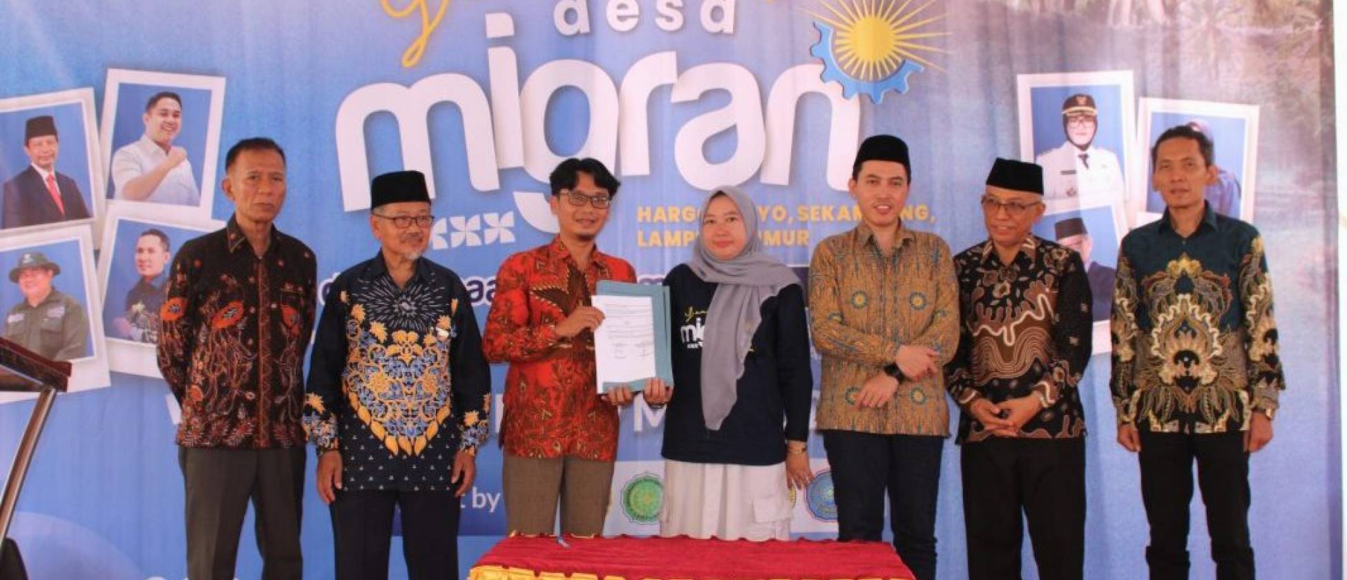 SaranMu Lampung Launching Desa Migran Hargomulyo Binaan Bersama UM Metro